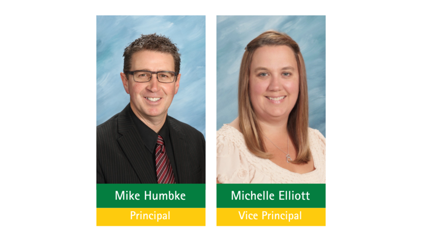 Pictures of Mike Humbke Principal and Michelle Elliott Vice Principal